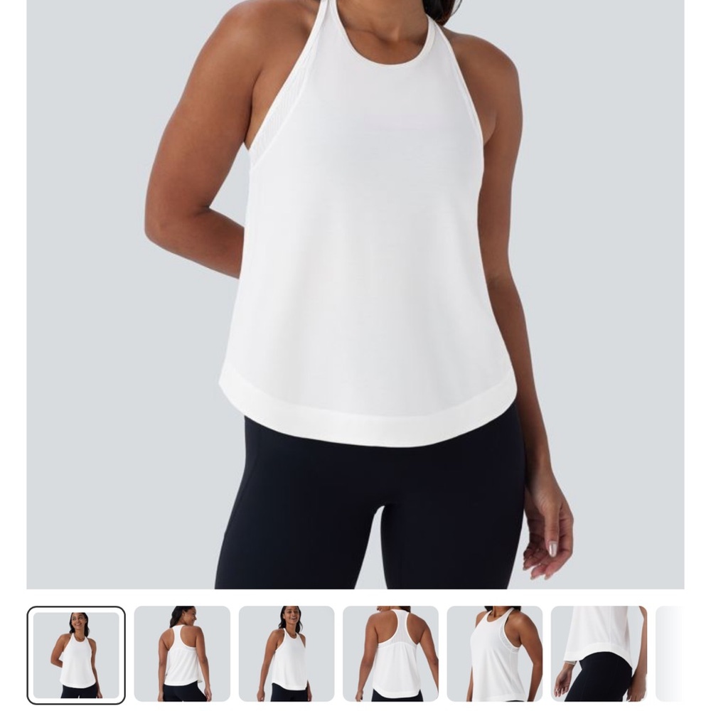 HALARA Classic White Tank Top